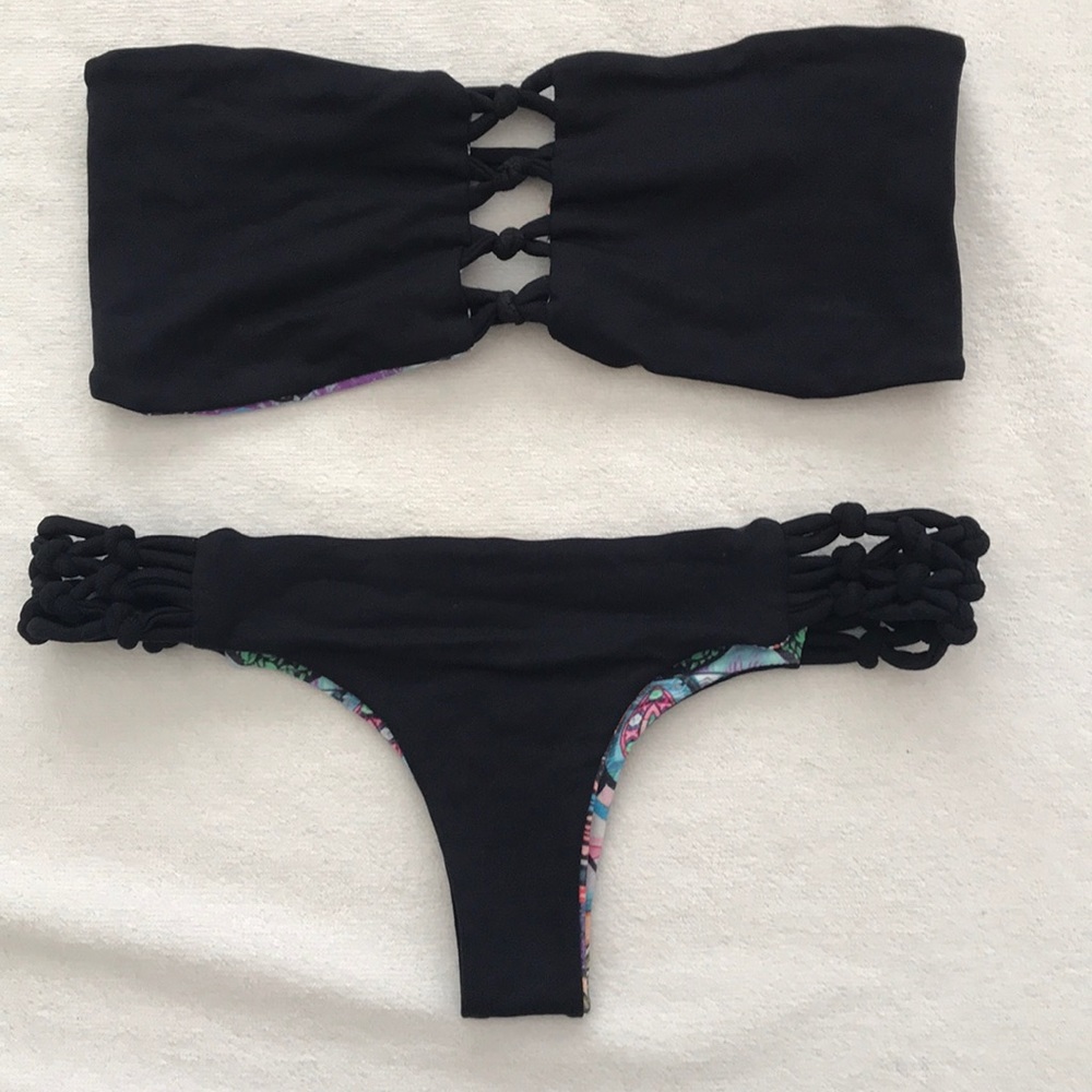 San Lorenzo Reversible Bandeau Bikini (Top&Bottom)